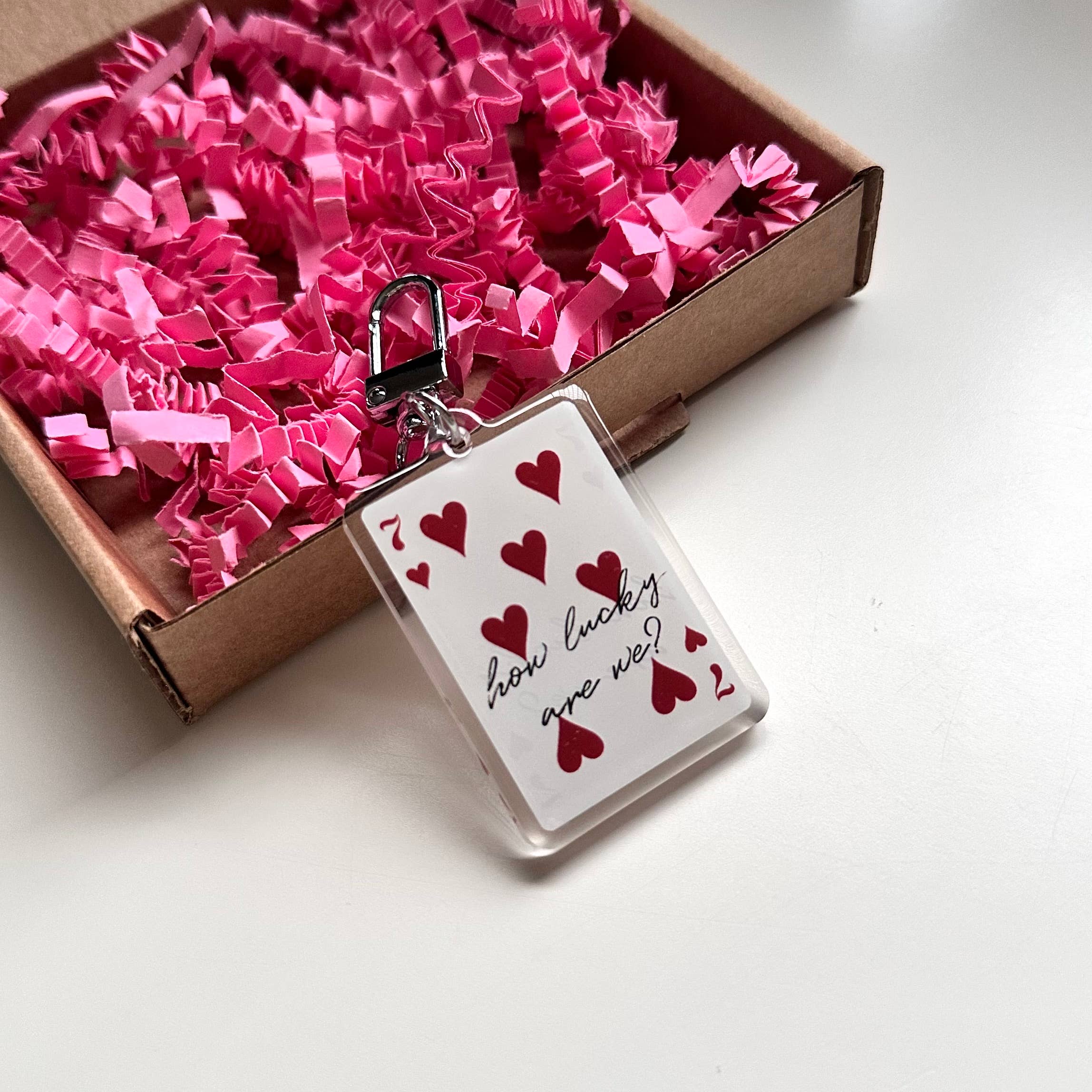 How Lucky Are We? Playing Card Fortune Red Gift