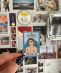 Vampire Tarot Card Glitter Matte Sparkly Sticker