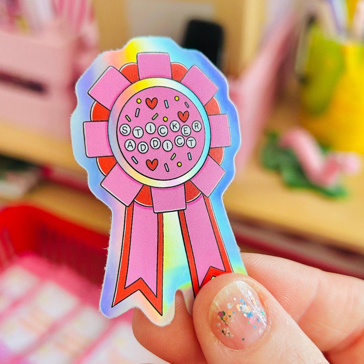 Sticker Addict Rosette - Holographic Sticker