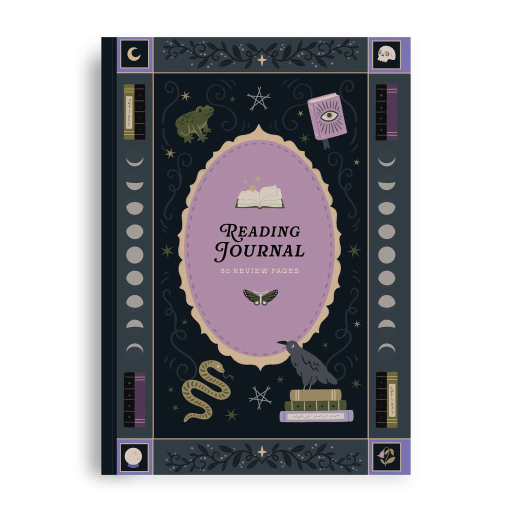 Whimsy Witch Reading Journal – 50 Book Review Notebook