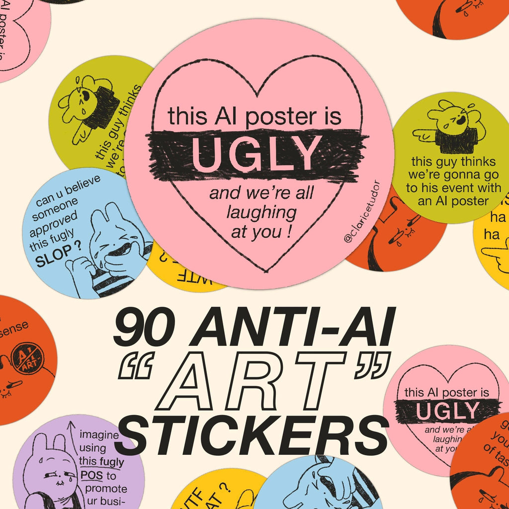 Anti-AI "Art" Sticker Pack
