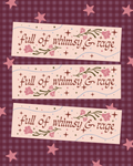 Whimsy & Rage Magnetic Bumper Sticker