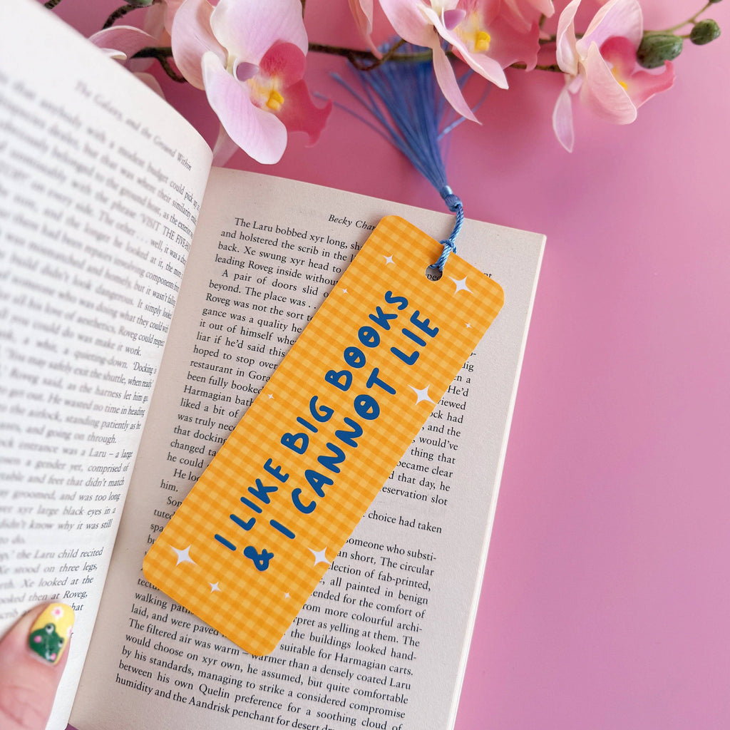 I Like Big Books & I Cannot Lie Bookmark with Tassel