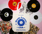 Blue Smiley Music Lovers Club Heavyweight Tote Bag