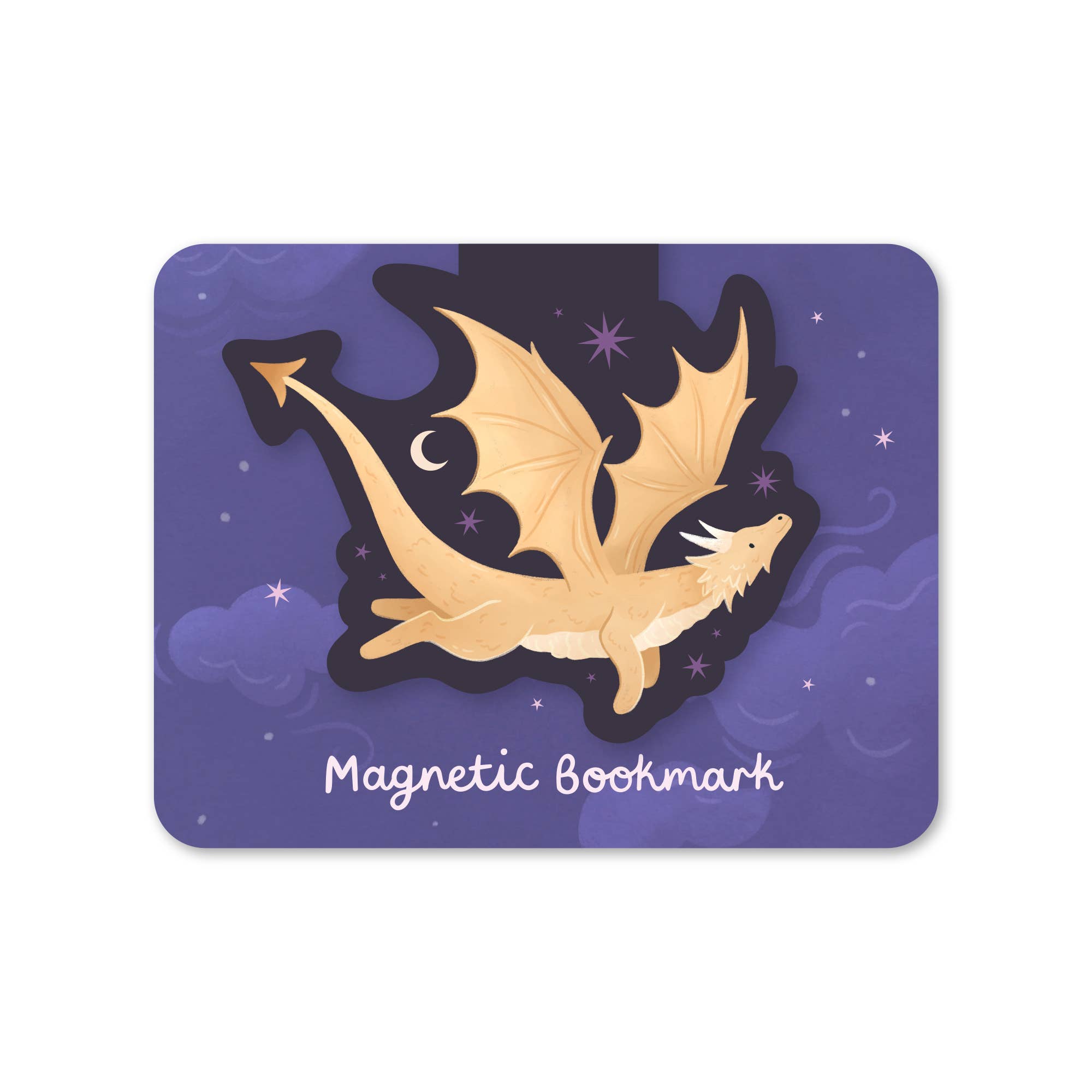 Gold Dragon Magnetic Bookmark - Fantasy Literary Gifts