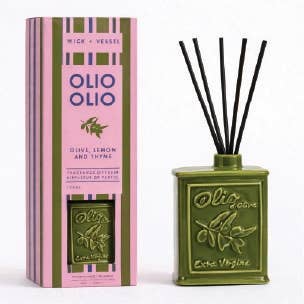 Lemon and Thyme Diffuser - Olive Oil Green 100ml