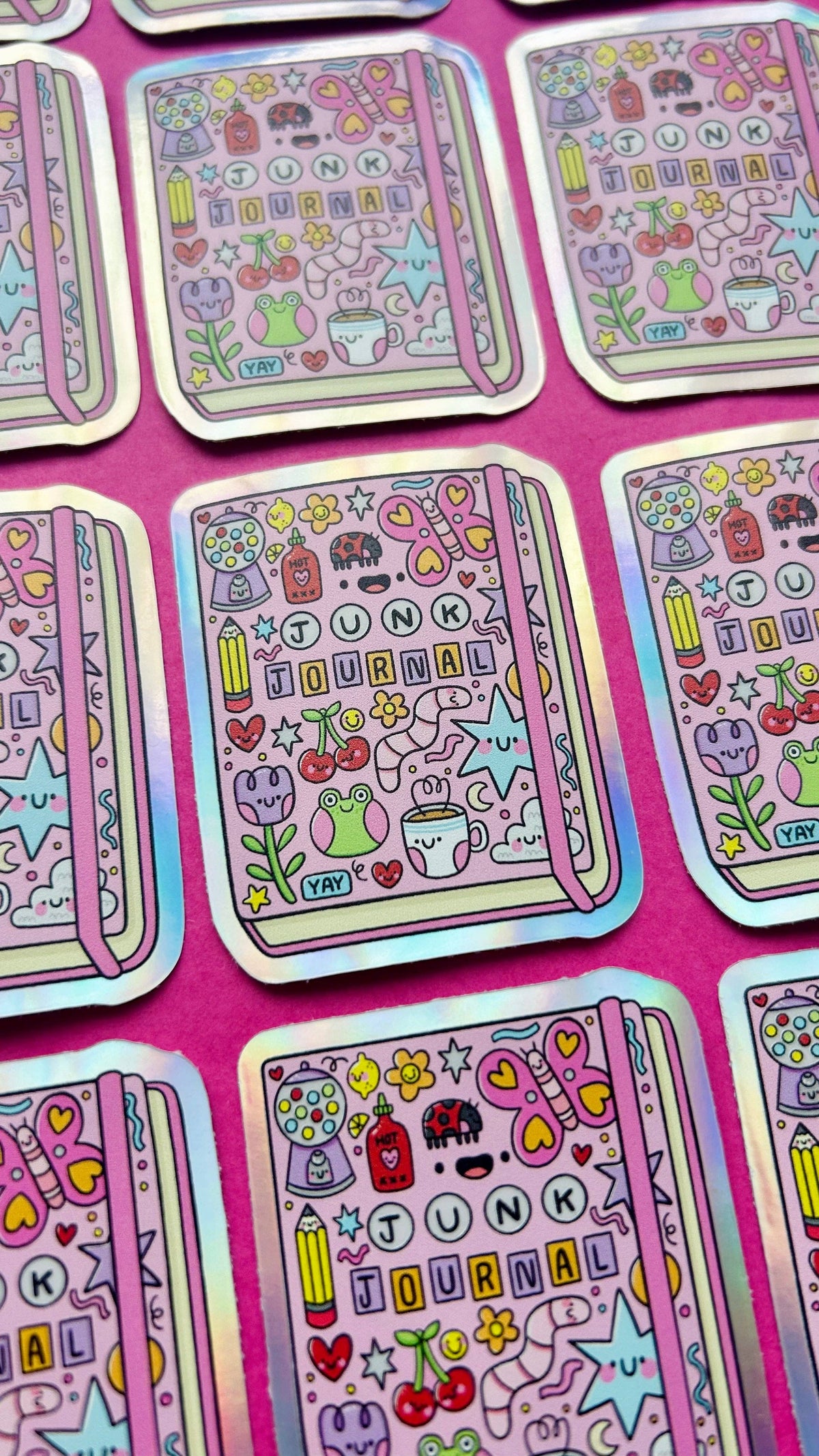 Junk Journal - Holographic Vinyl Sticker