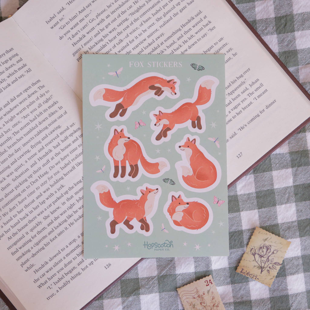 Foxes Sticker Sheet