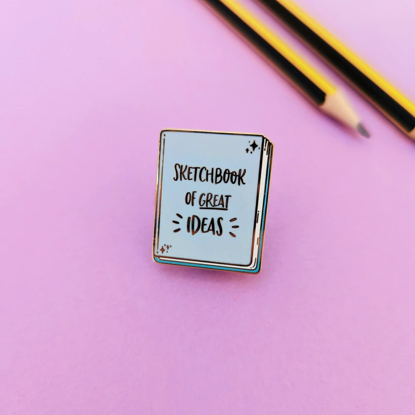Sketchbook of Great Ideas Enamel Pin