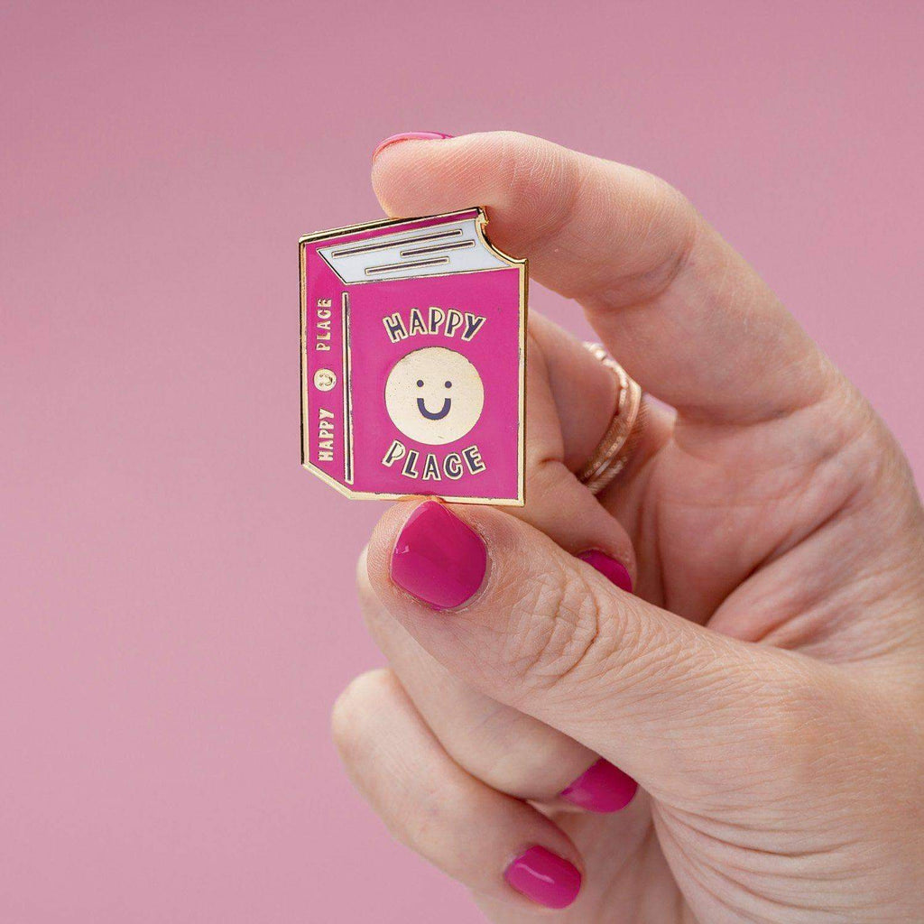Happy Place Enamel Pin