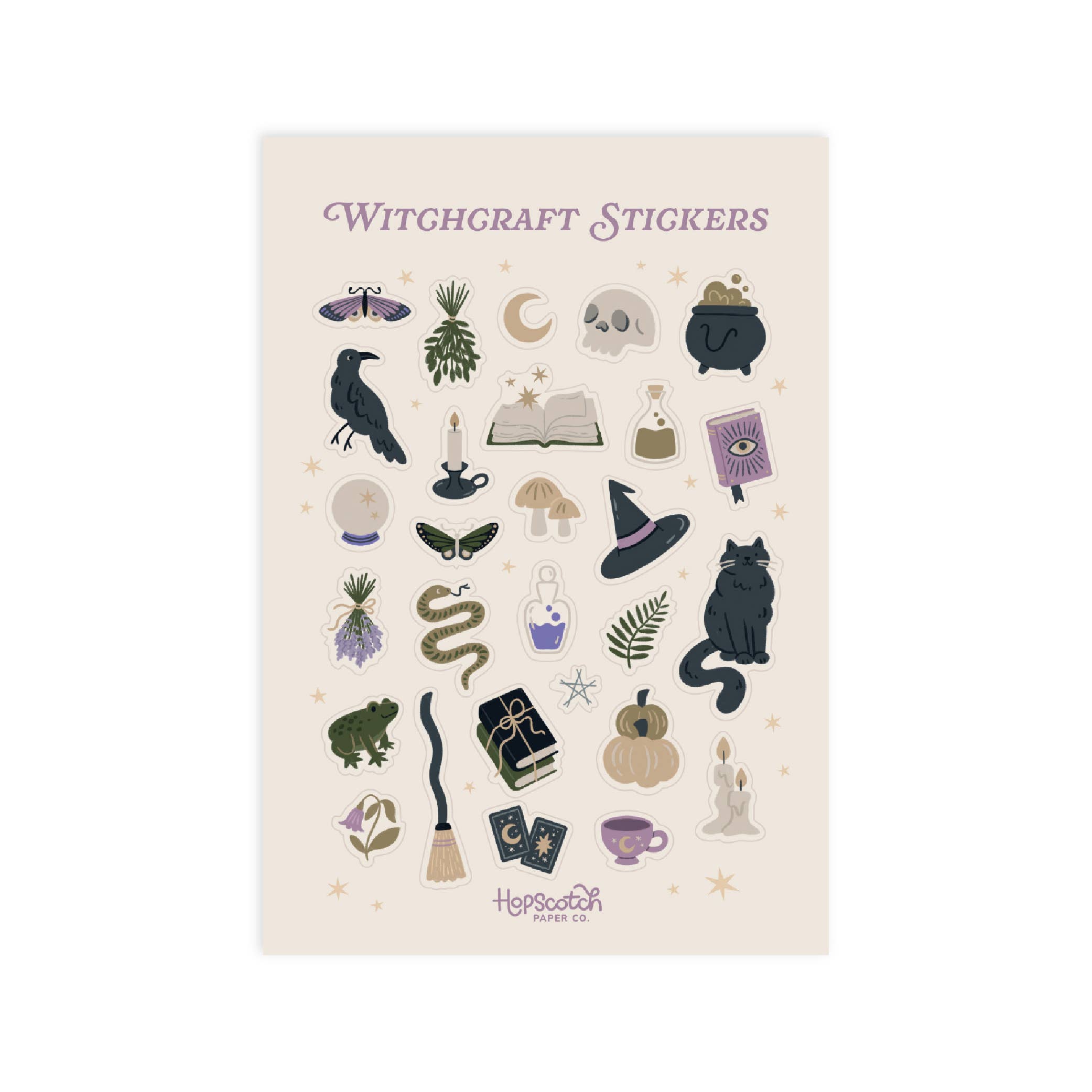 Whimsy Witch Journal Sticker Sheet