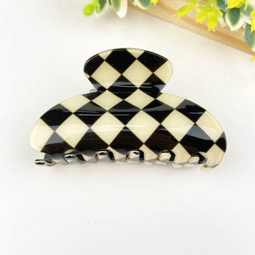 Checkerboard Retro Hair Clip