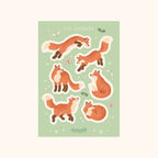 Foxes Sticker Sheet