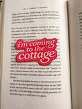 Coming to the Cottage Hockey Romance Bookish Decal