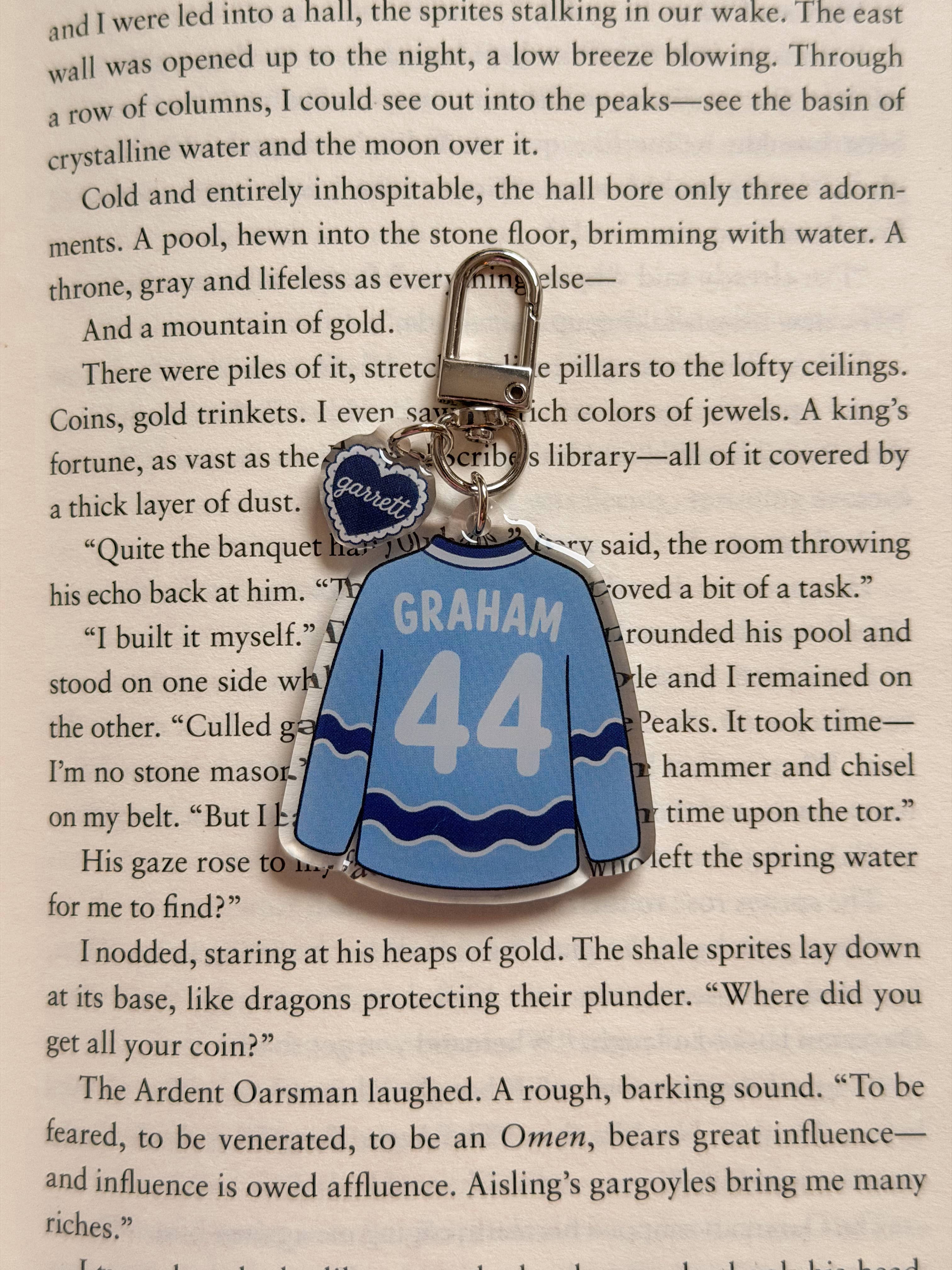 Hockey Boys Jersey Acrylic Keychain