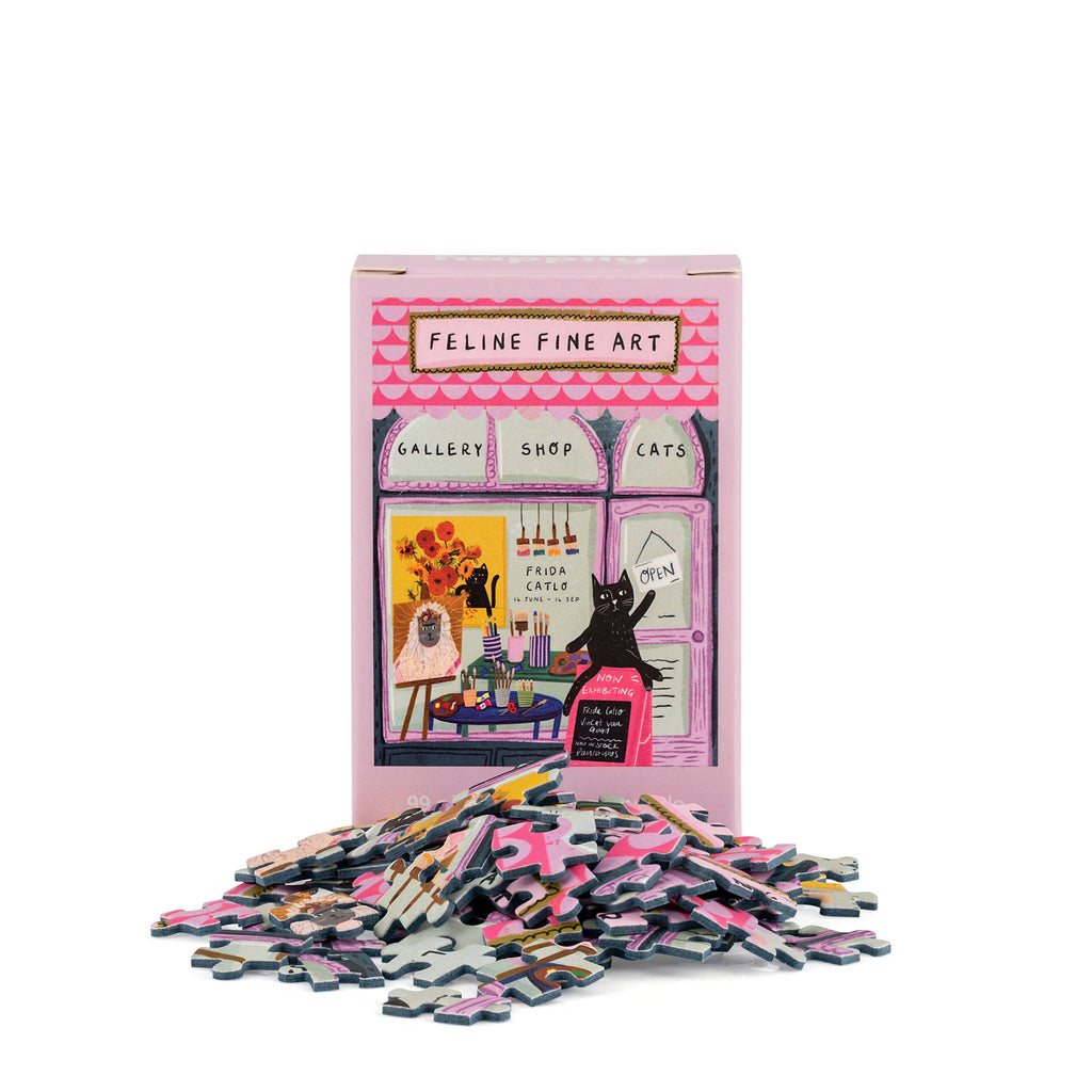 Feline Fine Art  - 99 Piece Mini Jigsaw Puzzle