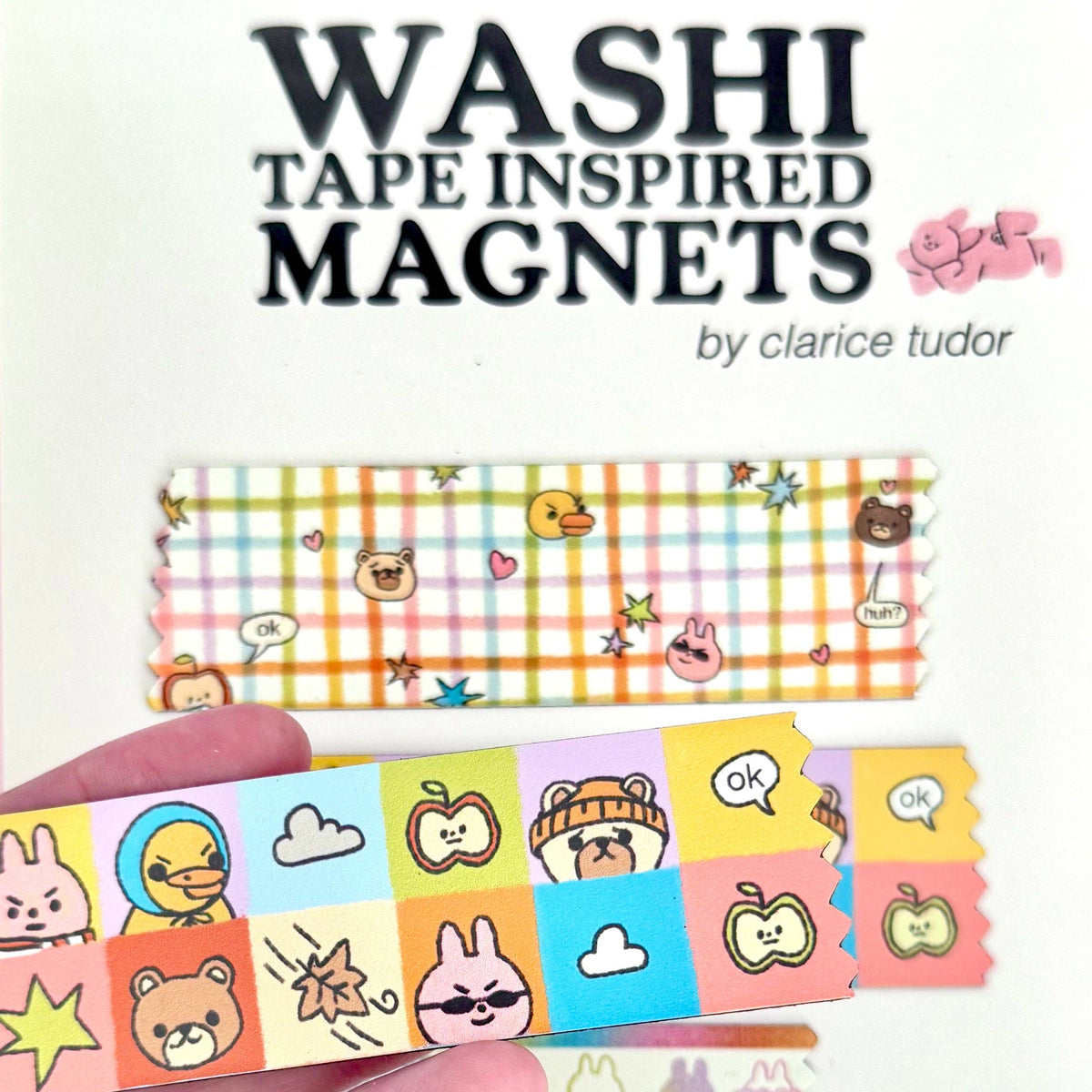 Washi Tape Inspired Magnets