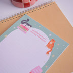 Cat Books Notepad – Working hard so I can buy more books