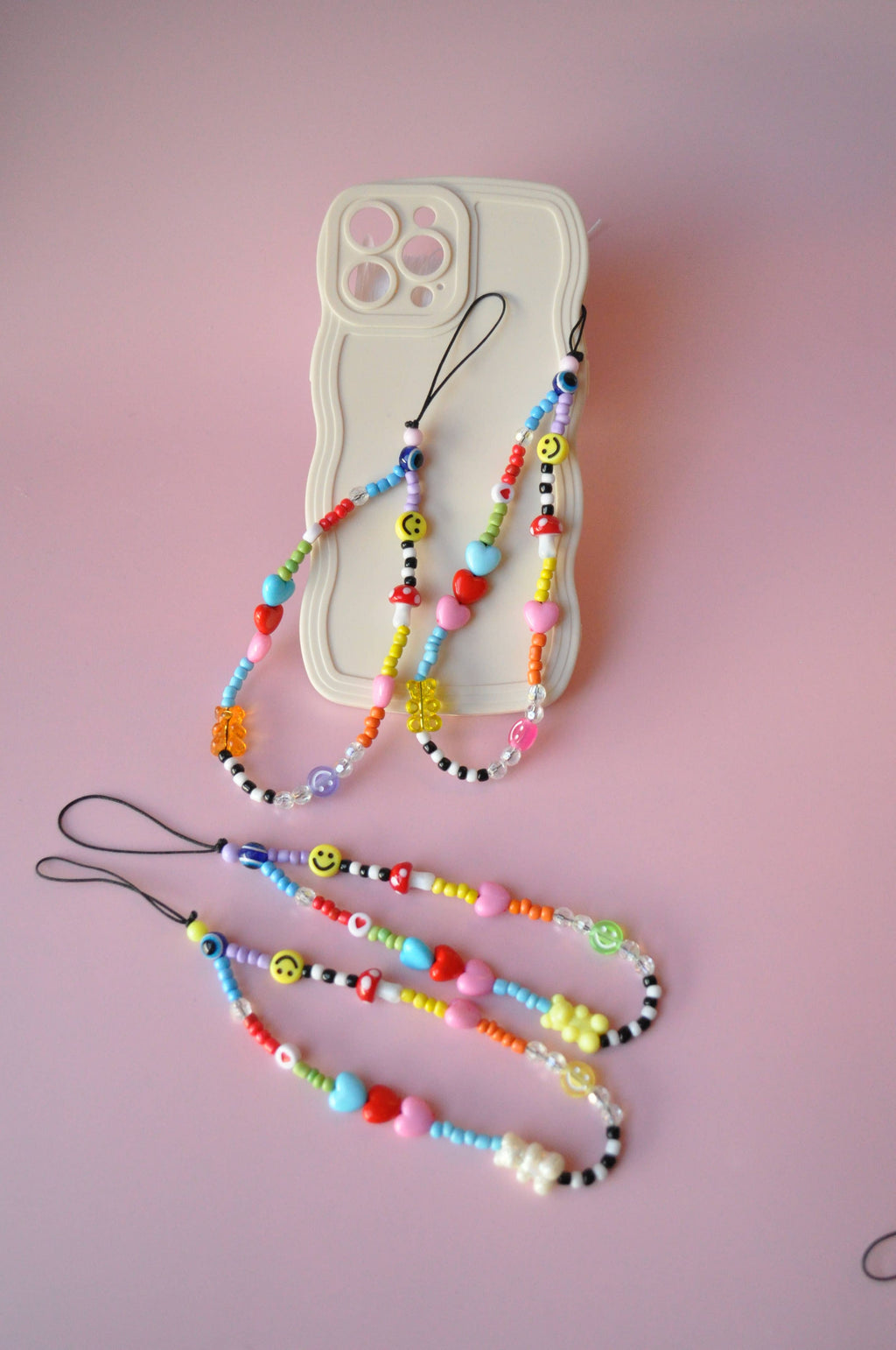 Shroom Beaded Phone Charm | Bag Charm