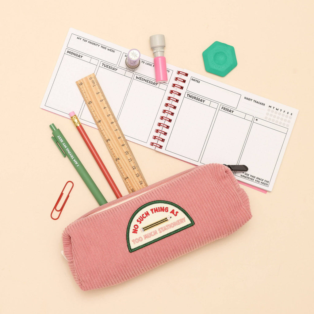 Pink Pencil Case - No Such Thing as Too Much Stationery