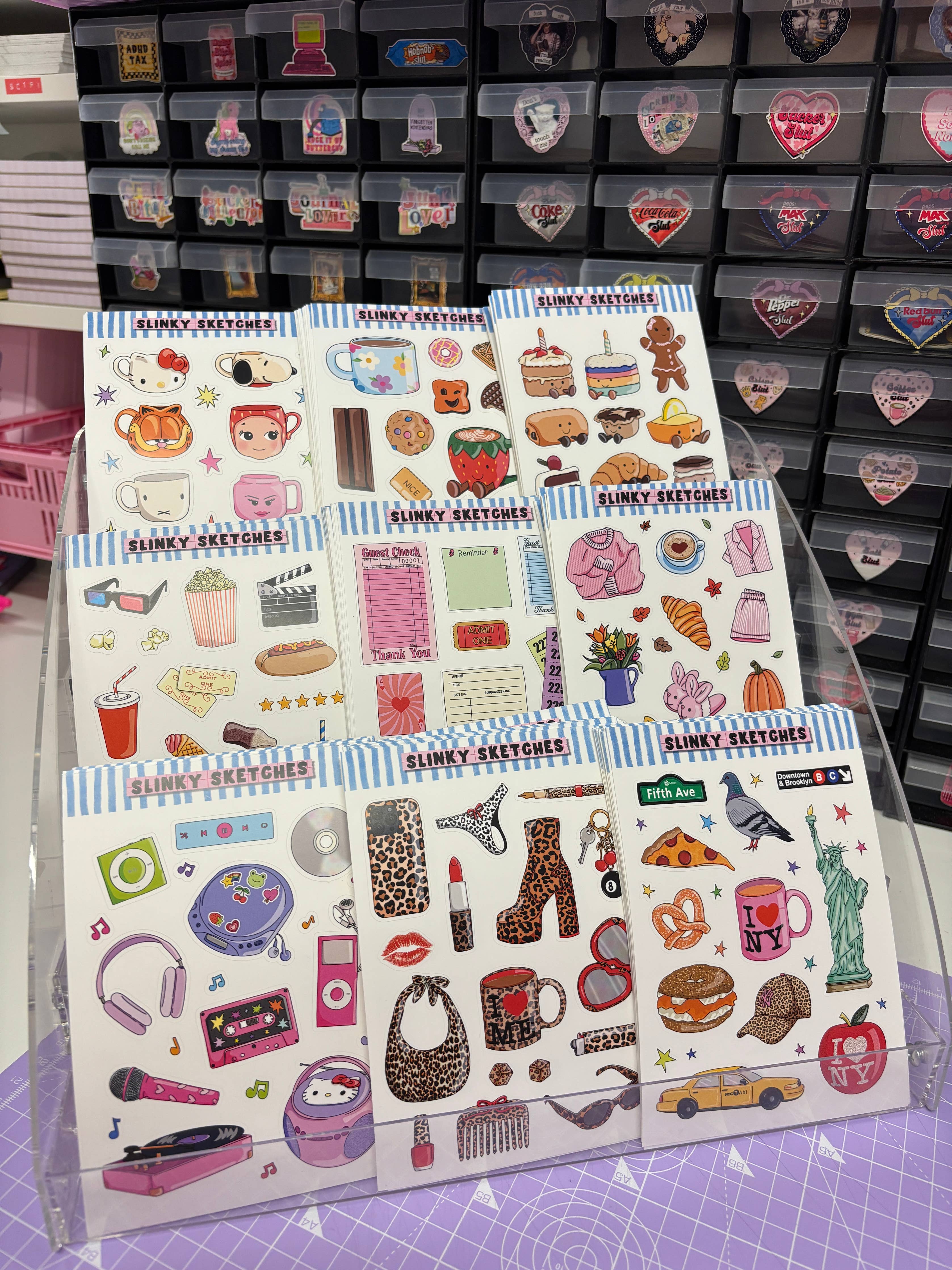 Movie A6 Matte Sticker Sheet