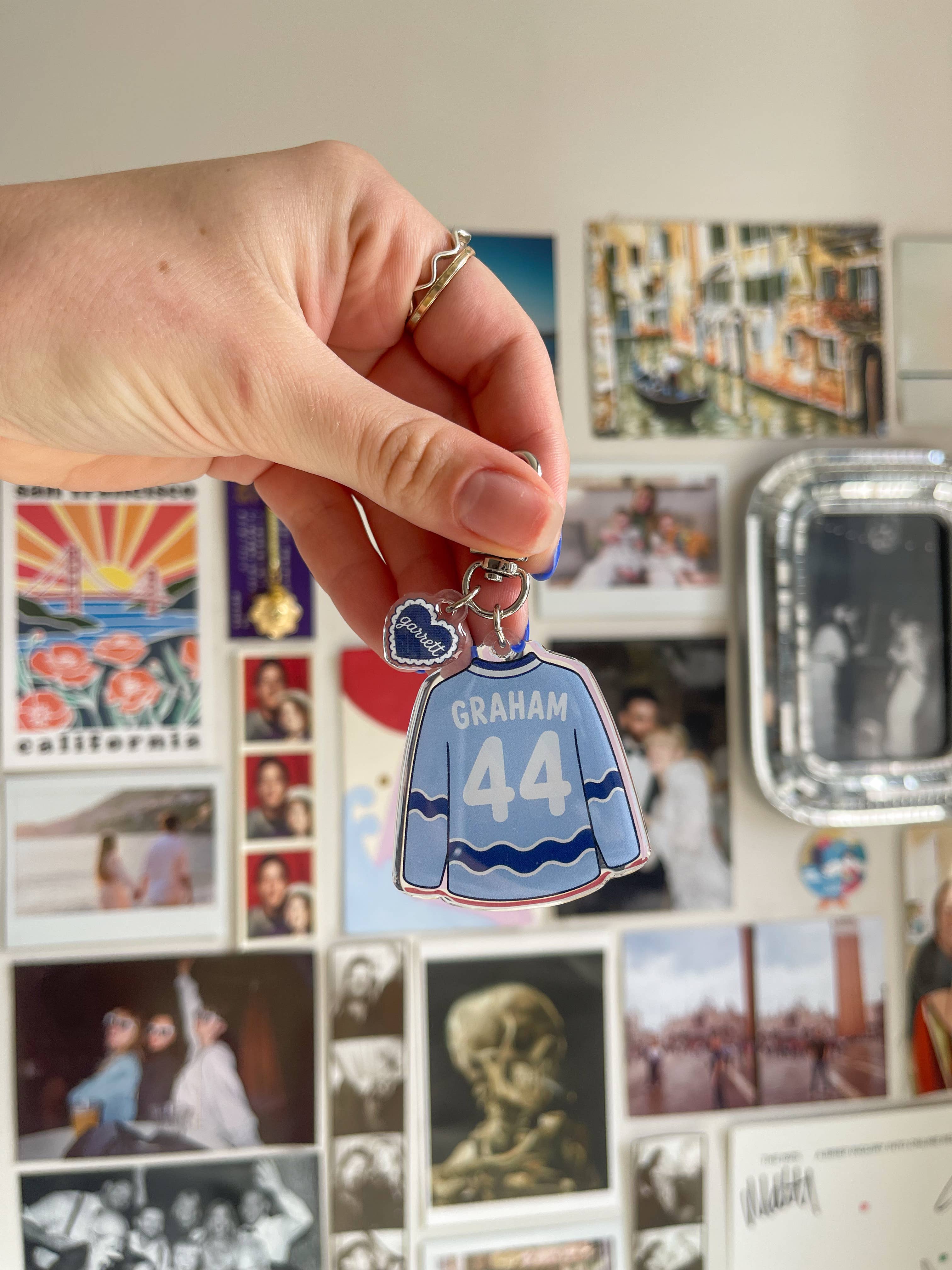 Hockey Boys Jersey Acrylic Keychain