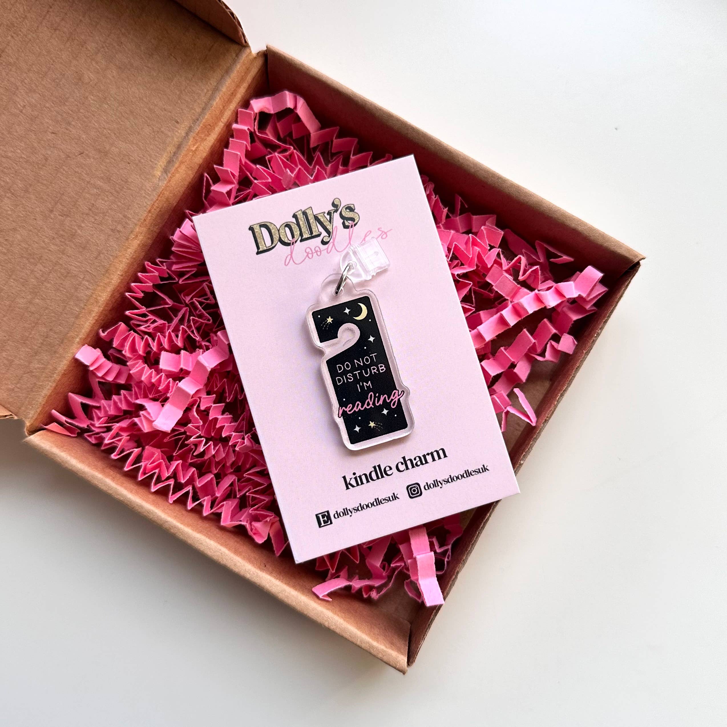 Kindle Charm - Do Not Disturb Book Club Reading Gift