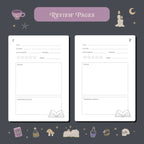 Whimsy Witch Reading Journal – 50 Book Review Notebook