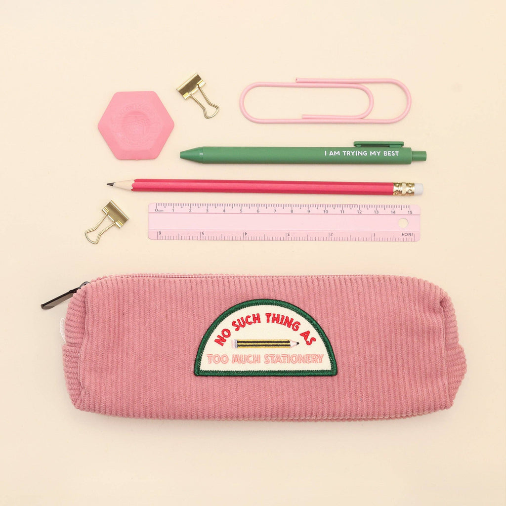 Pink Pencil Case - No Such Thing as Too Much Stationery