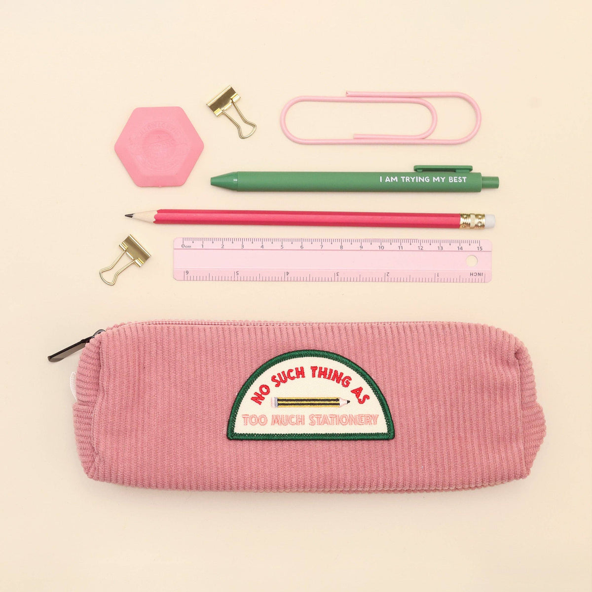 Pink Pencil Case - No Such Thing as Too Much Stationery