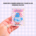 Pigeon Keyring | Acrylic Double Sided Keyring with Clasp