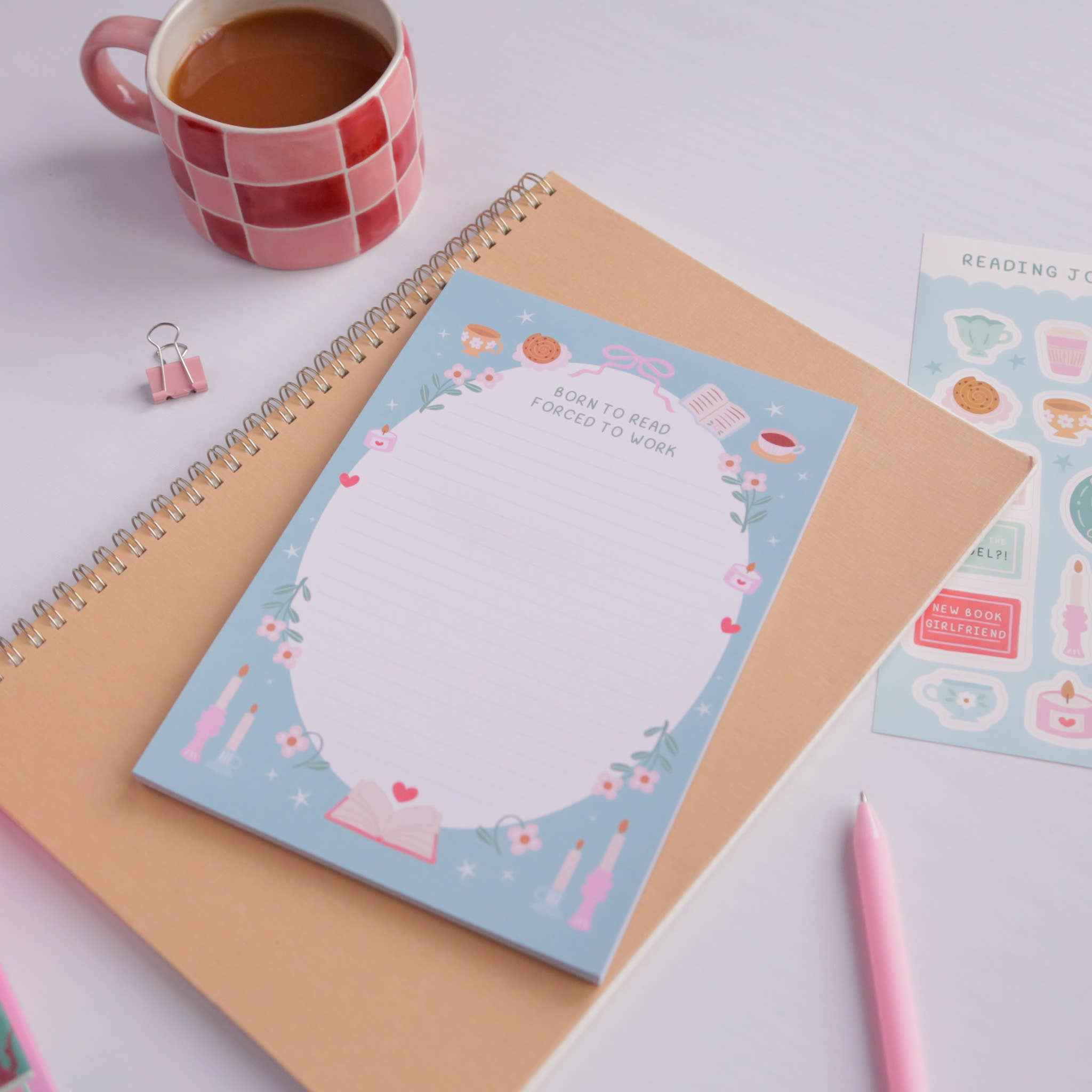 Born To Read Notepad – Literature Stationery Gifts