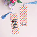 Reading Quote Bookmark | Checkerboard Bookmark with Tassel