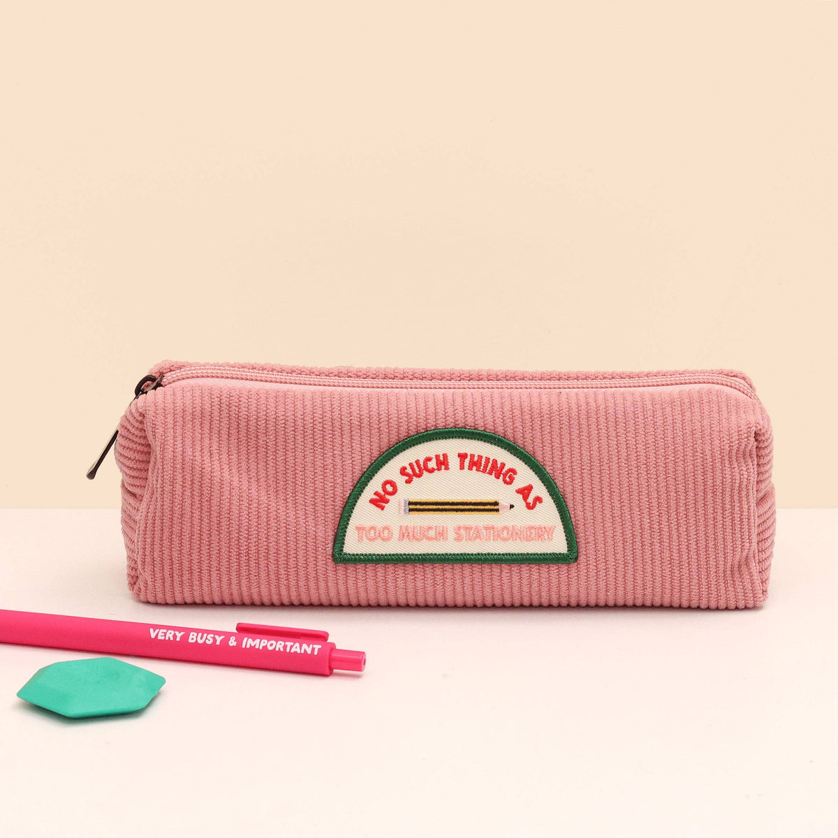 Pink Pencil Case - No Such Thing as Too Much Stationery
