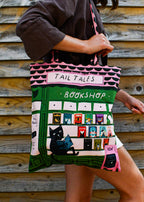 Bookshop Cat Tote Bag