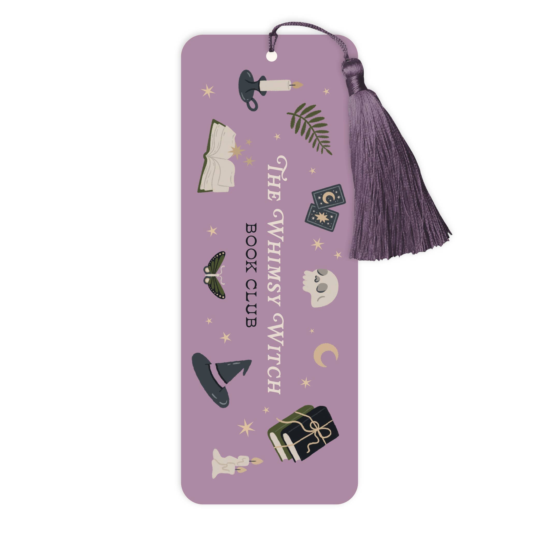 Whimsy Witch Book Club Bookmark with Tassel