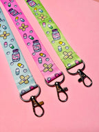 Green Happy Pills Lanyard