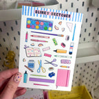 Art Supplies A6 Matte Sticker Sheet