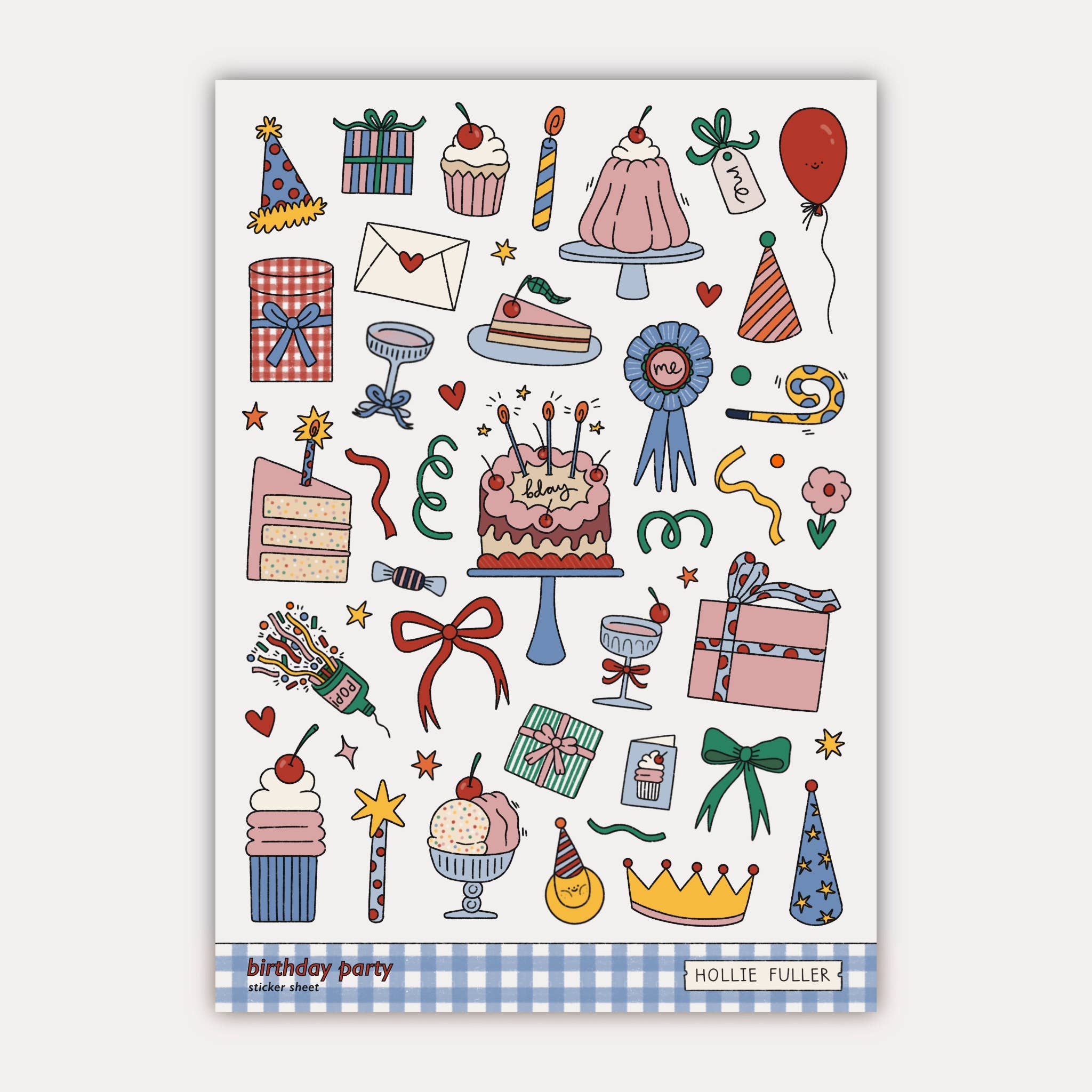 Mini Sticker Sheet - Birthday Party