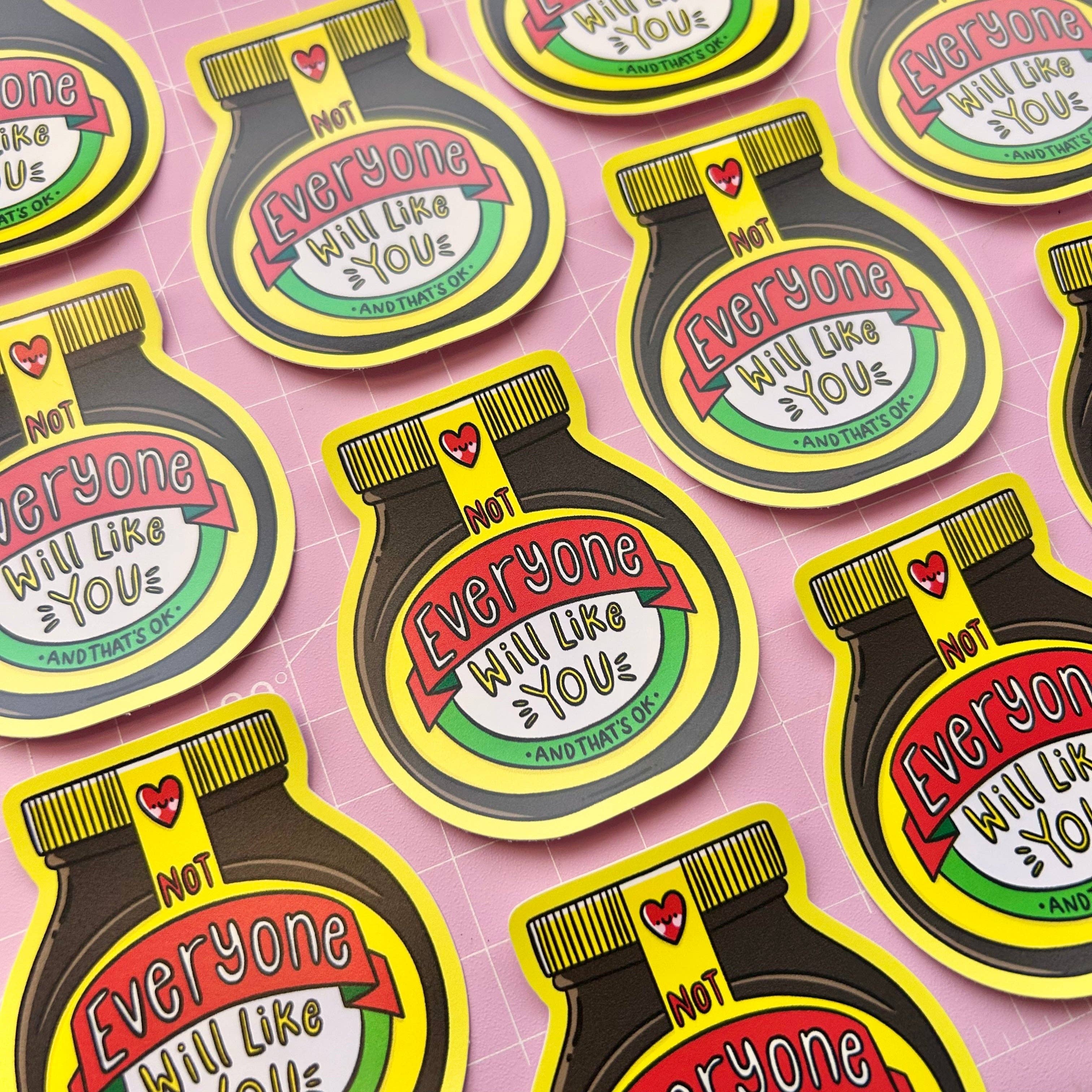 Not Everyone Will Like You - Marmite Vinyl Sticker