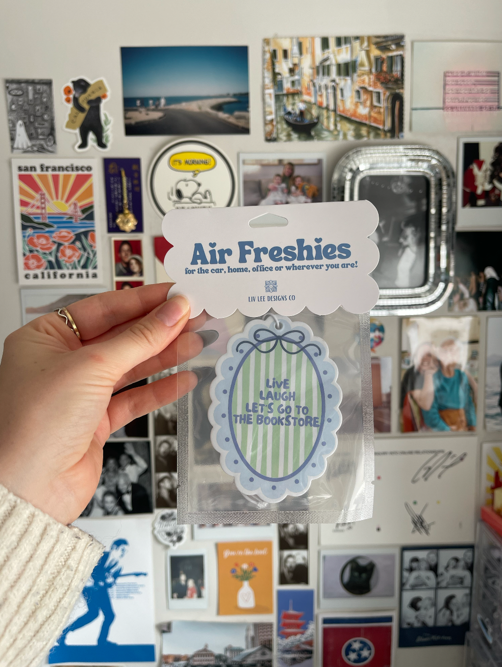 Live Laugh Let's Go to The Bookstore Air Freshener Lavender