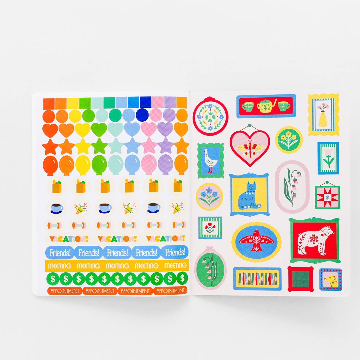 12 Month - Monthly Planner - Red Scandinavian Floral