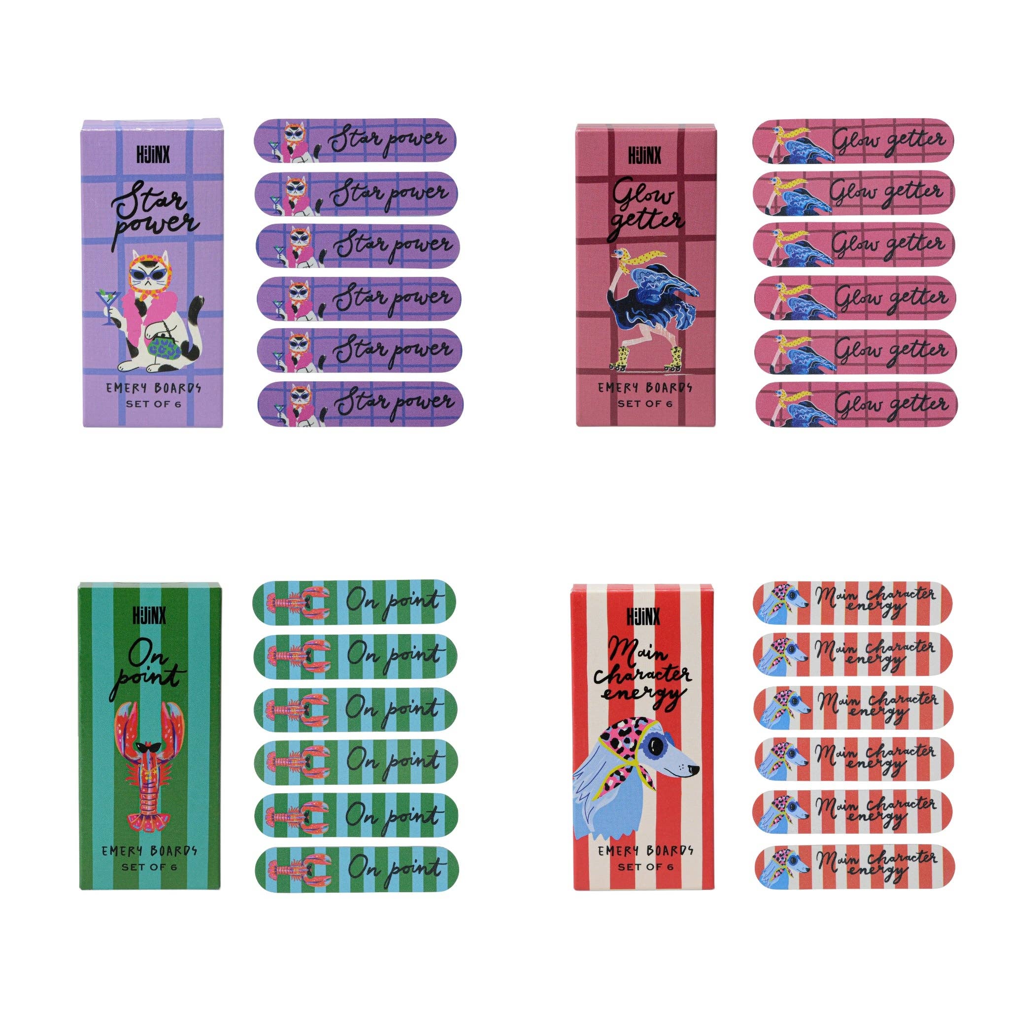 Nail Files - Emery Boards (Set of 6)