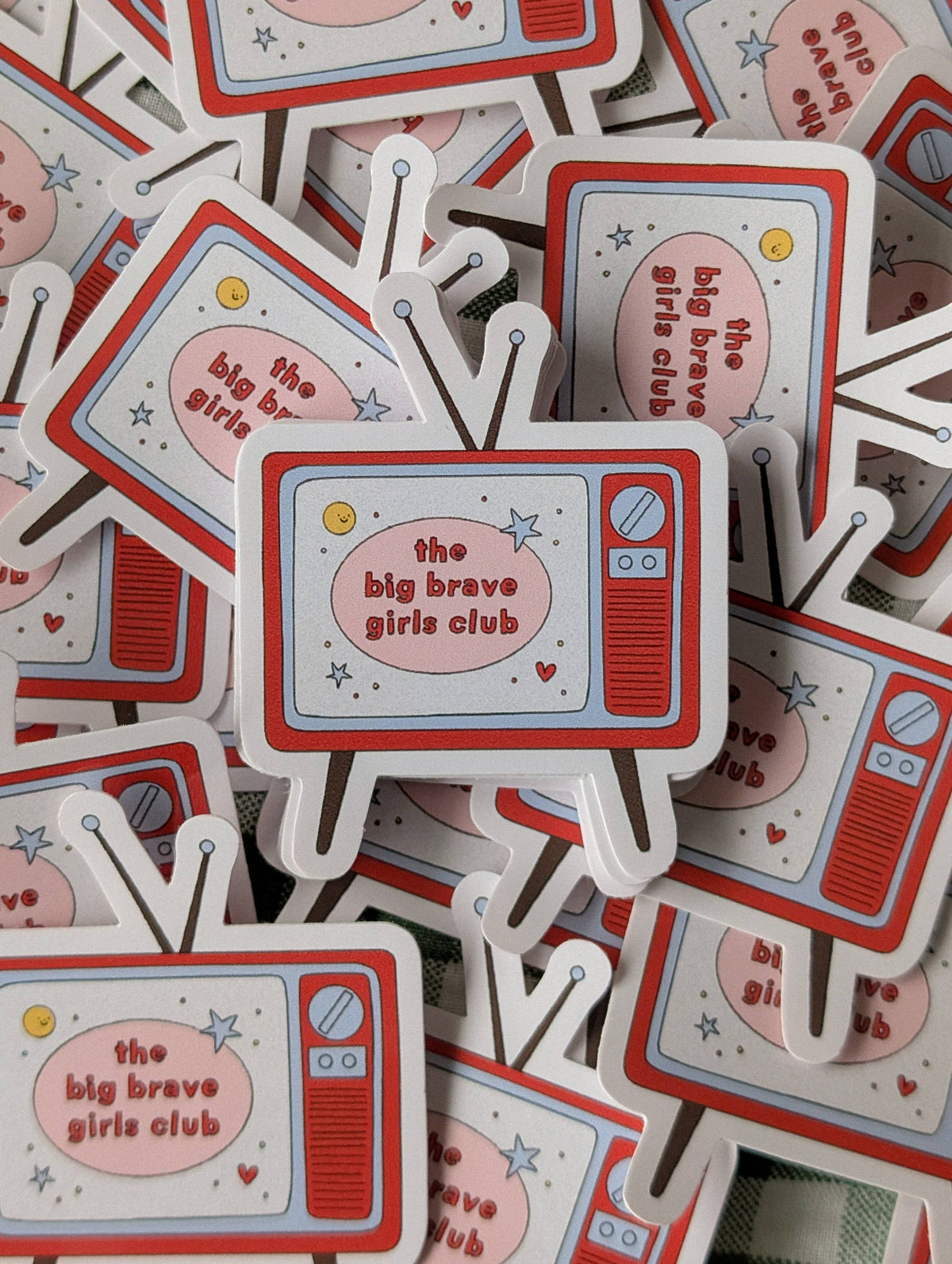 Big Brave Girl Telly Sticker