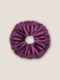 Swirl Scrunchie in 2-tone Purple Stripe