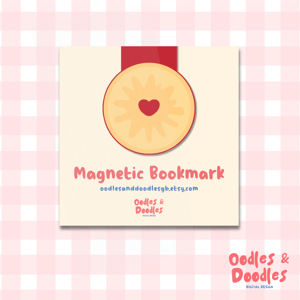 Jammie Dodger Biscuit Magnetic Bookmark