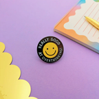 Really Good At Overthinking Enamel Pin Badge