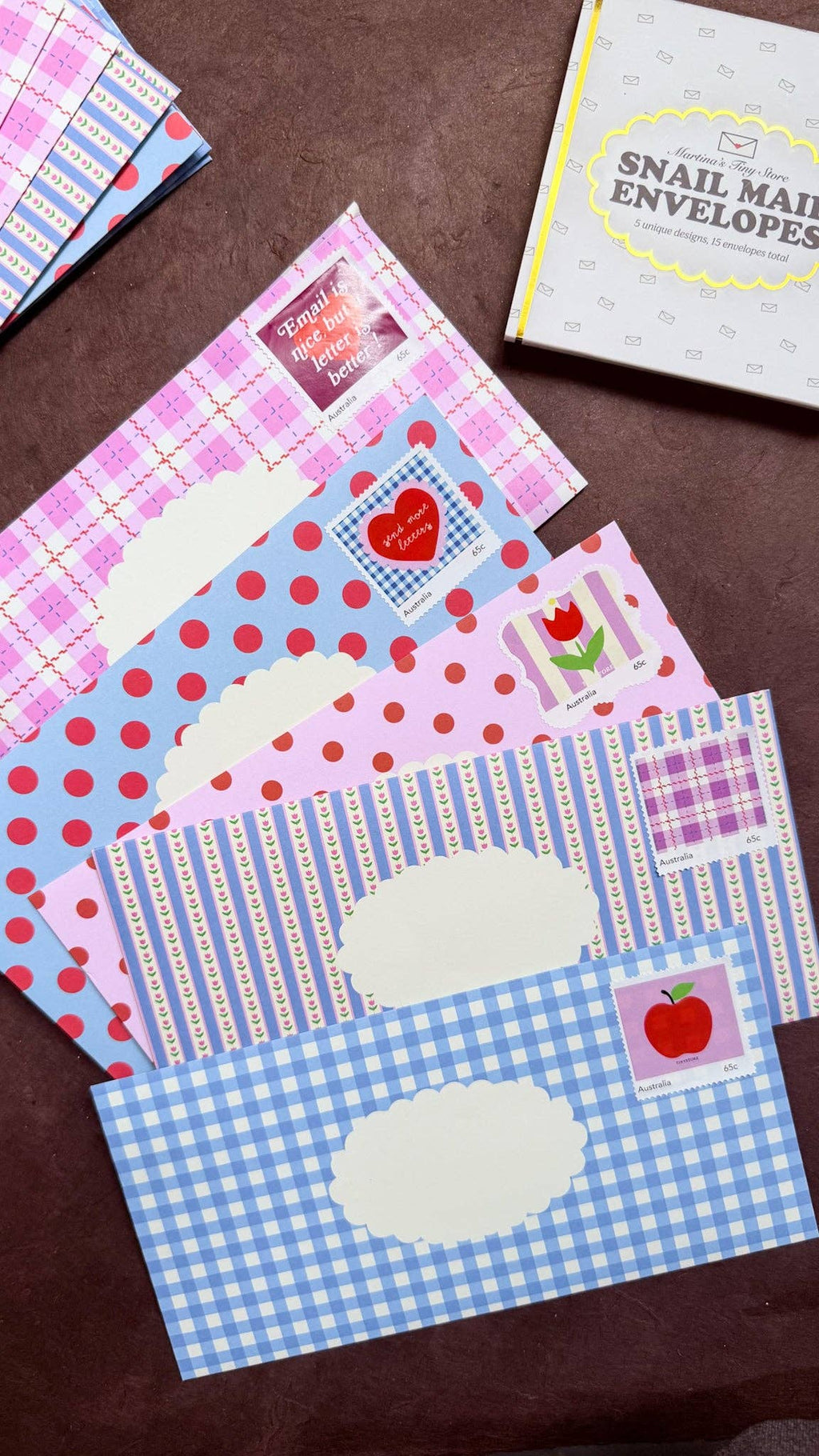 NEW: Snail Mail 15x Envelope Set