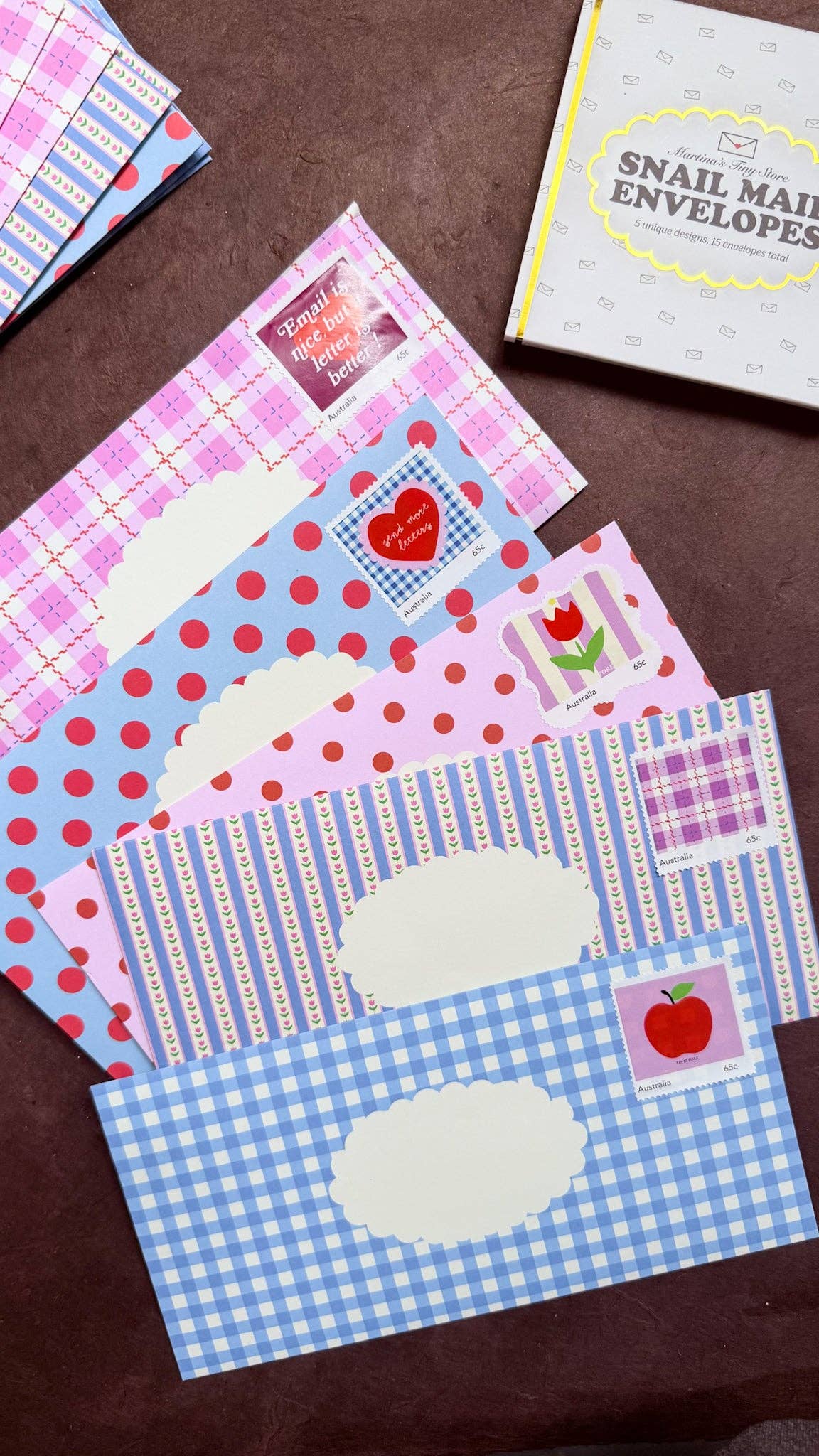 NEW: Snail Mail 15x Envelope Set