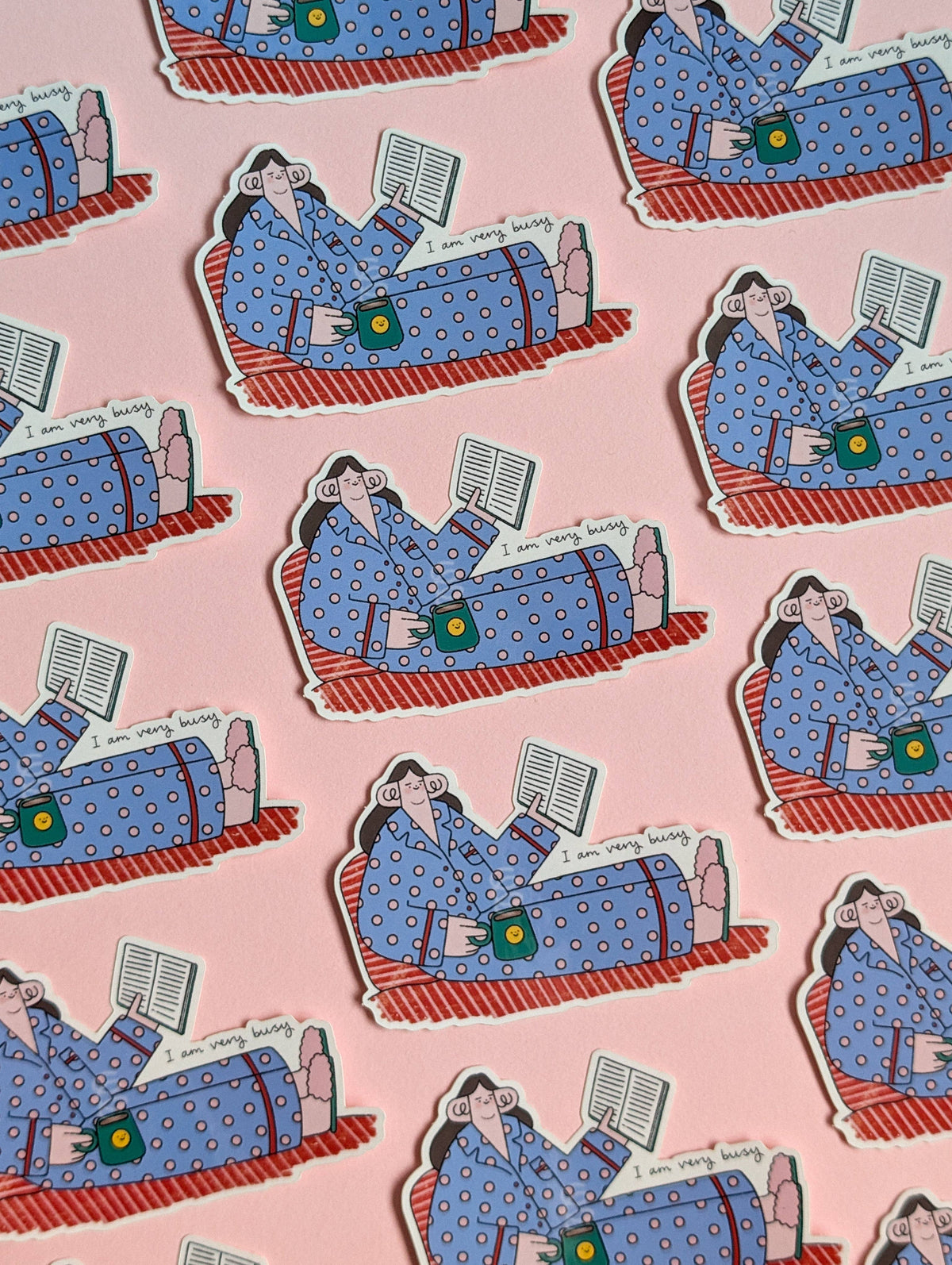 I Am Very Busy Sticker